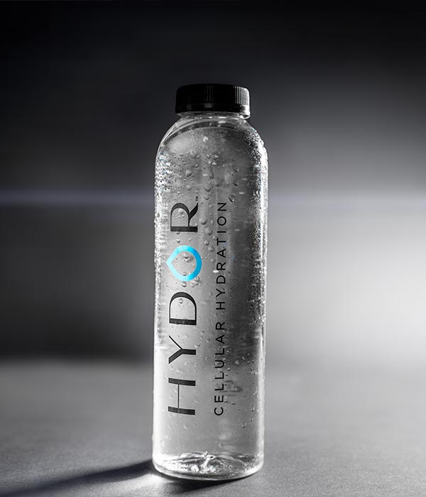 A single Hydor cellular hydration water bottle.